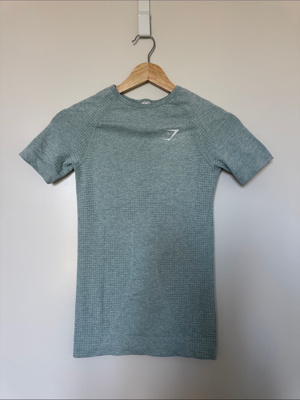 Gymshark vital Seamless Short Sleeve Shirt - Sage Green blue XS